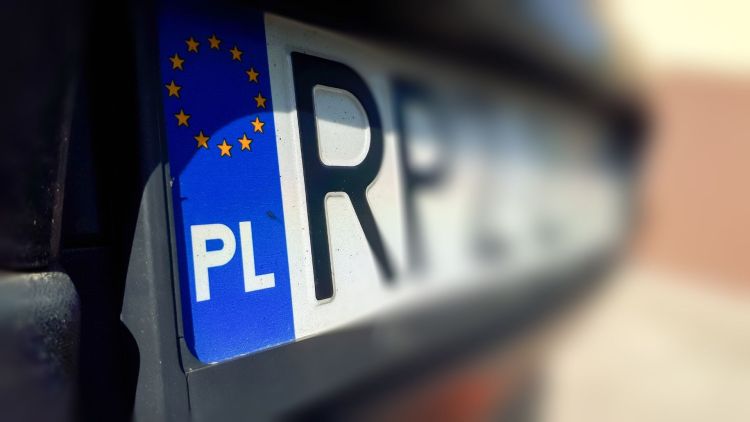 Registration plate assigned to your car